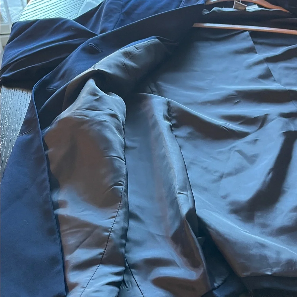 Elegant Women's Navy Blue Blazer Maggie Mcnaughton Business, Office WearSize 20W